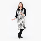 AKH 6899 Blouse, White-Black