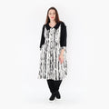AKH 6899 Blouse, White-Black