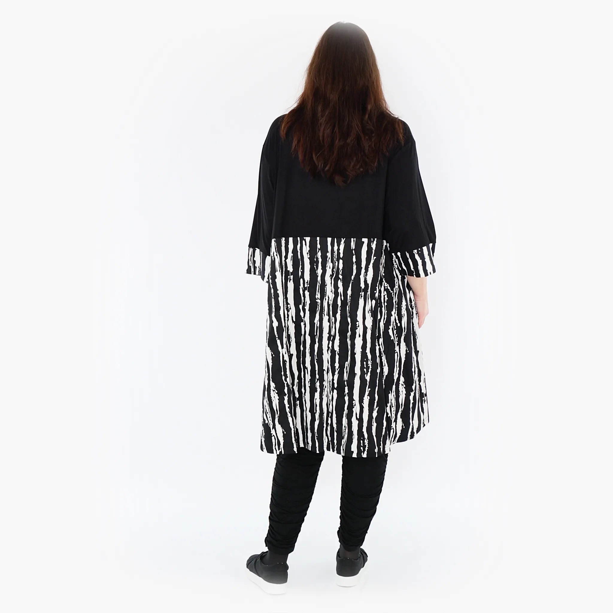 AKH Fashion Shirt 6900 Marble, Schwarz/Weiß