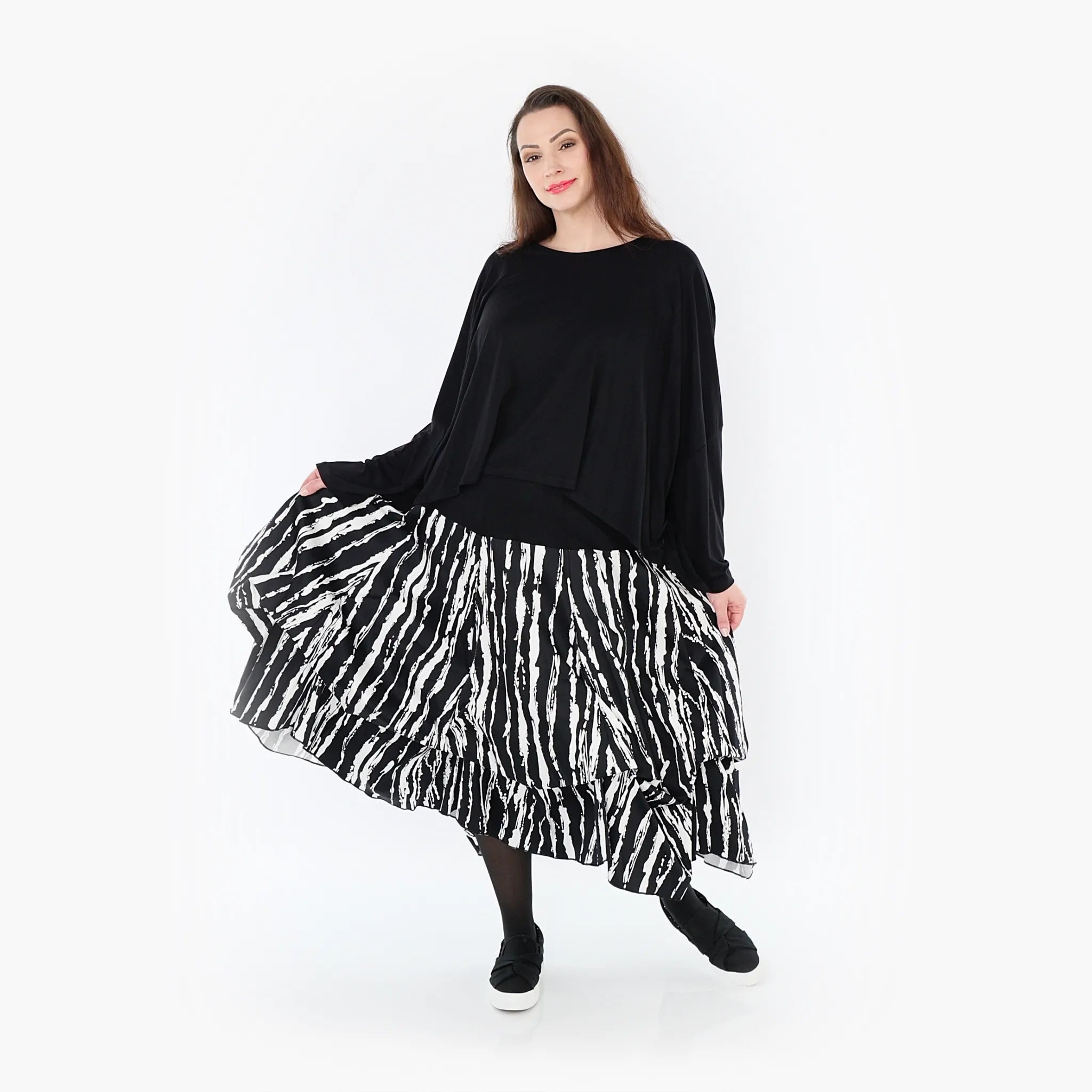 AKH Fashion Rock 7559 Marble, Schwarz/Weiß