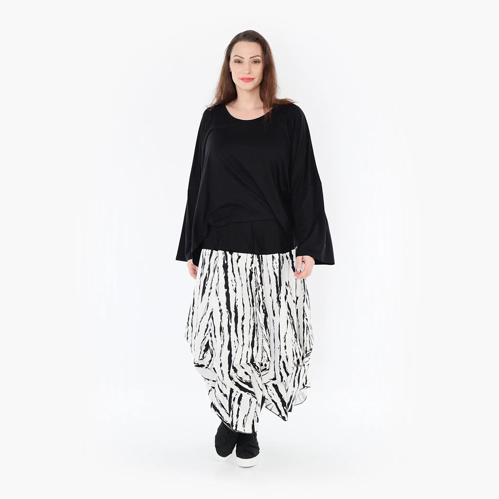 Jupe AKH 7559, blanc-noir