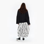 Jupe AKH 7559, blanc-noir