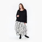Jupe AKH 7559, blanc-noir