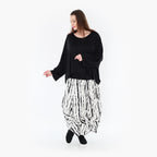 Jupe AKH 7559, blanc-noir