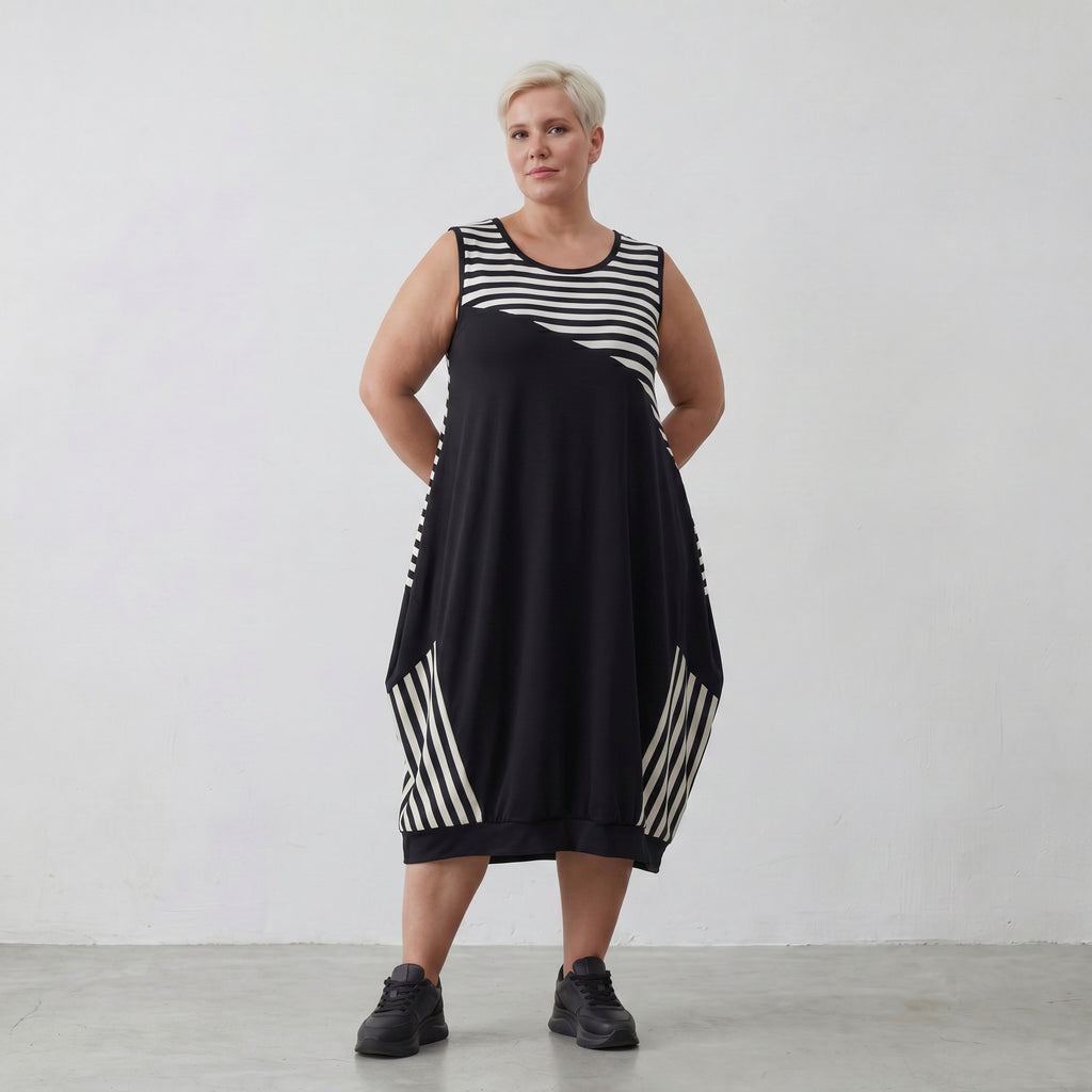 AKH Fashion Tunika 6902 Coco, Ecru/Schwarz