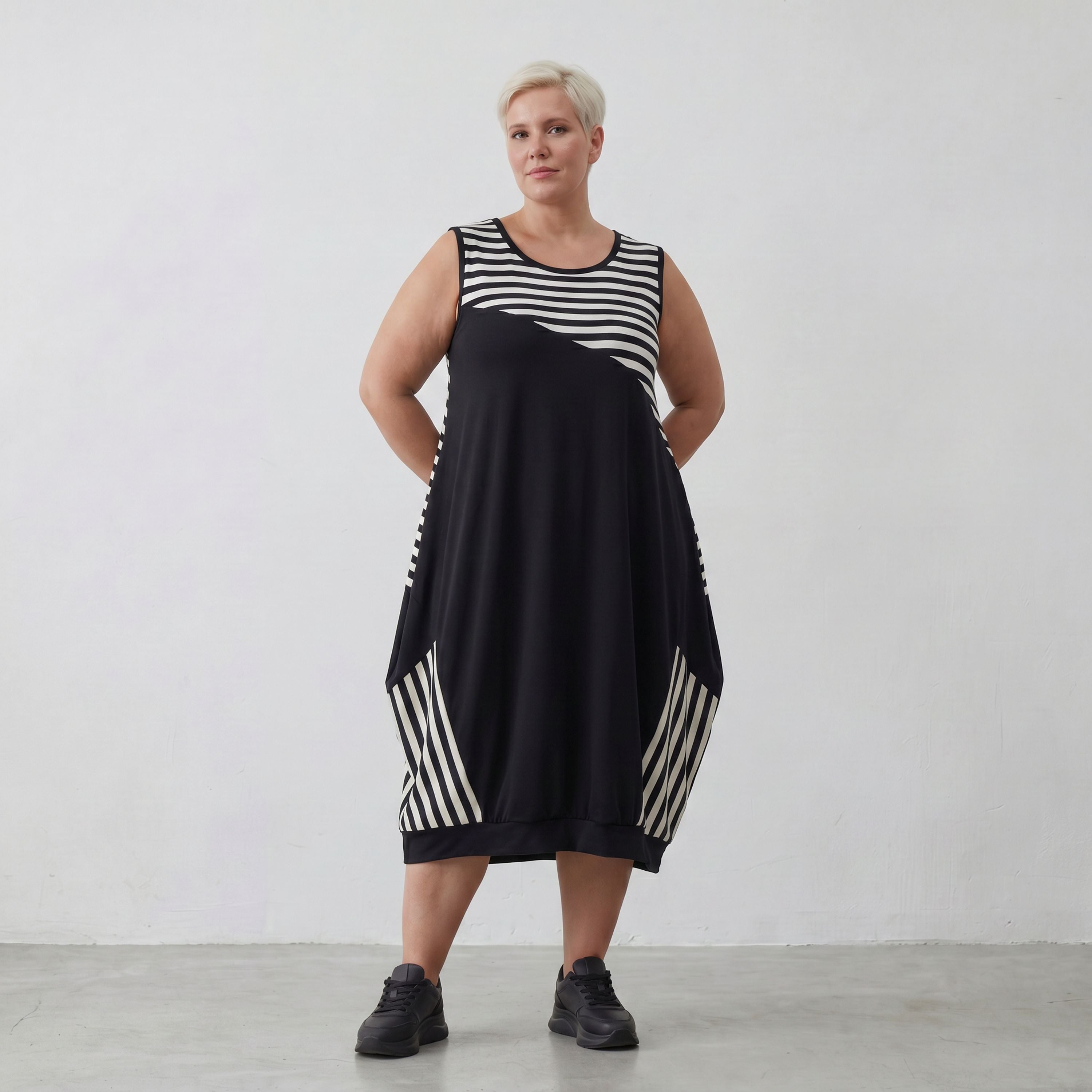 AKH Fashion Tunika 6902 Coco, Ecru/Schwarz