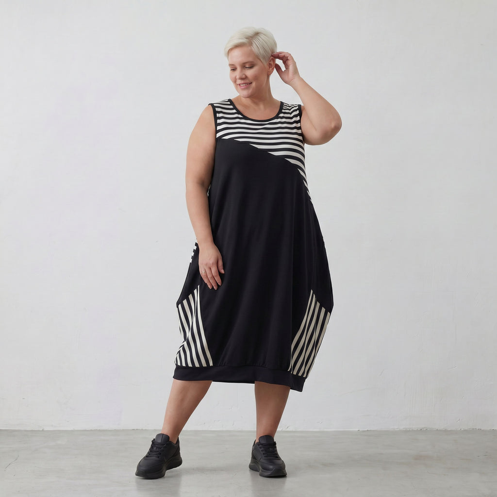 AKH Fashion Tunika 6902 Coco, Ecru/Schwarz