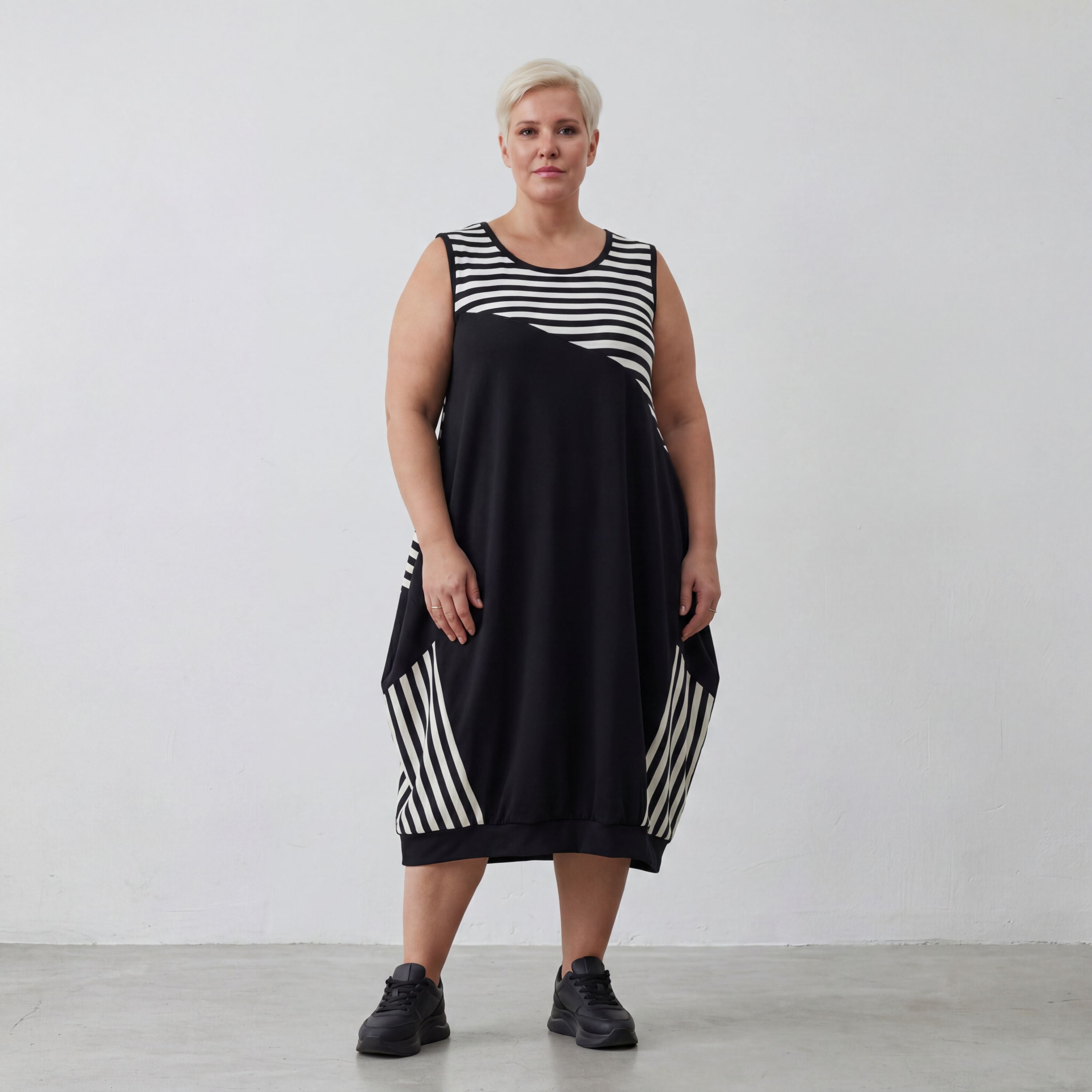 AKH Fashion Tunika 6902 Coco, Ecru/Schwarz