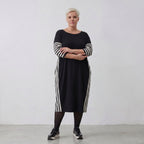 AKH Fashion Kleid 6905 Coco, Ecru/Schwarz