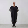 AKH Fashion Kleid 6905 Coco, Ecru/Schwarz