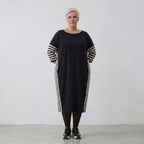 AKH Fashion Kleid 6905 Coco, Ecru/Schwarz
