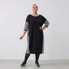 AKH Fashion Kleid 6905 Coco, Ecru/Schwarz