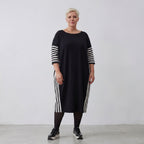 AKH Fashion Kleid 6905 Coco, Ecru/Schwarz