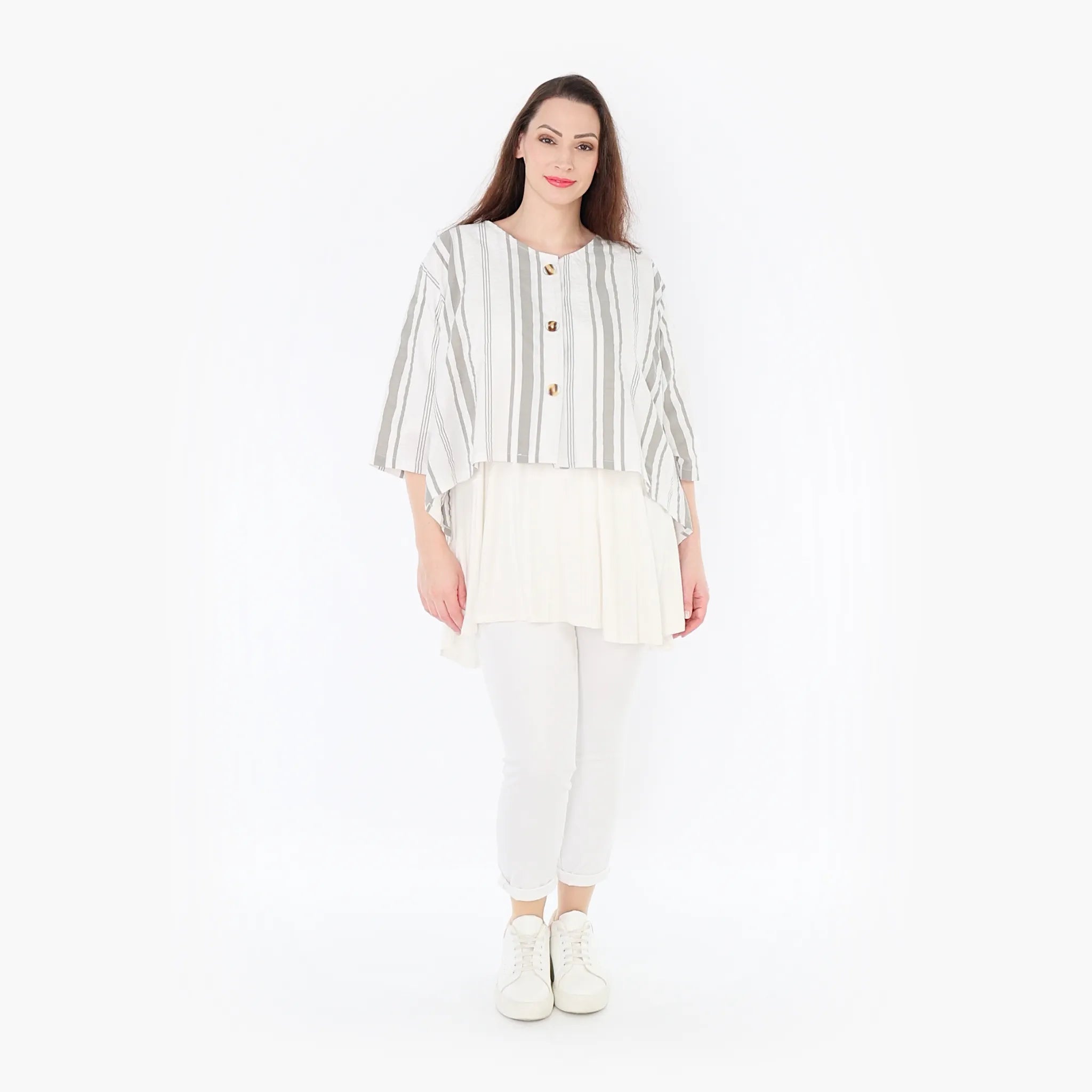AKH Fashion Jacke 130 Beauty, Weiß/Kiwi