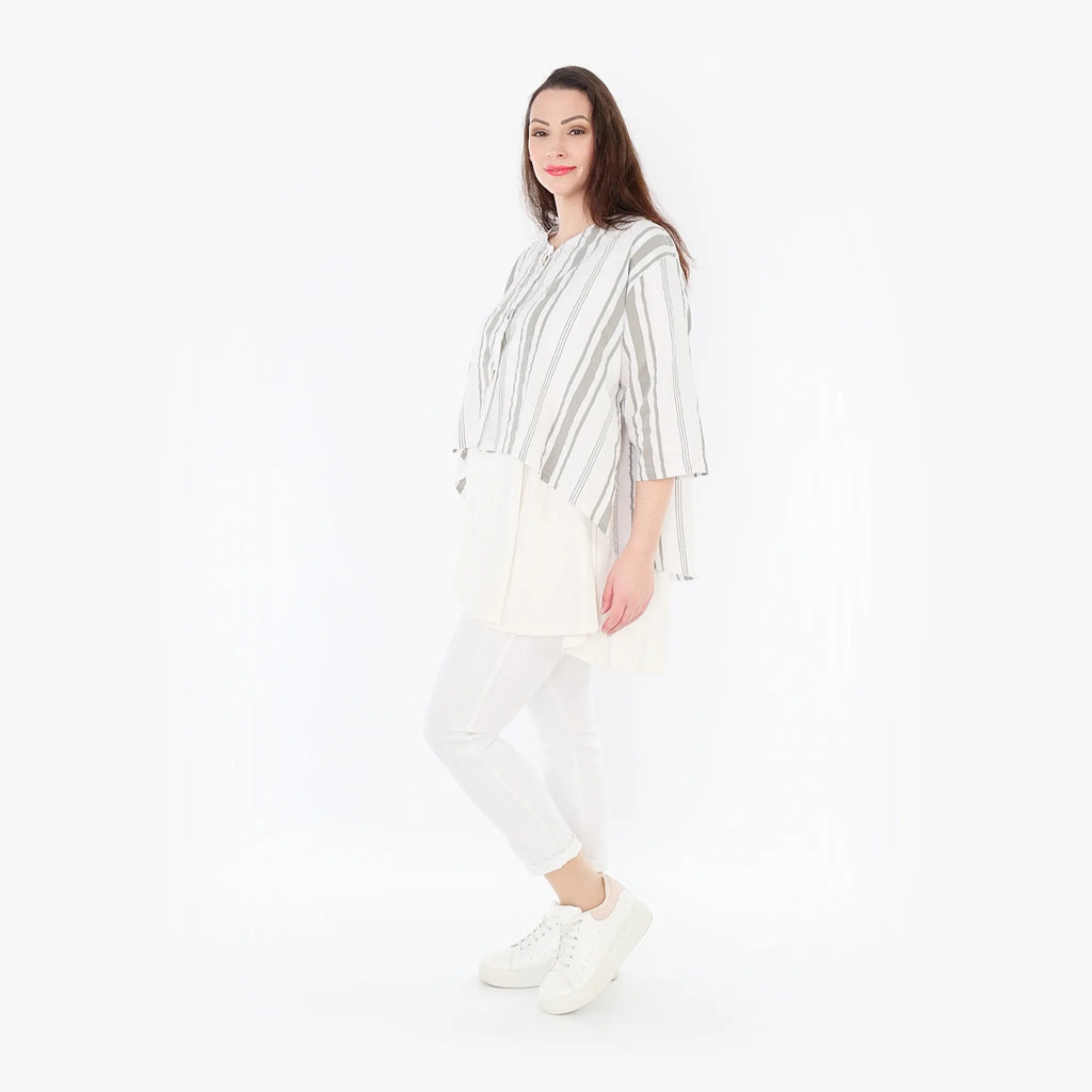 AKH Fashion Jacke 130 Beauty, Weiß/Kiwi