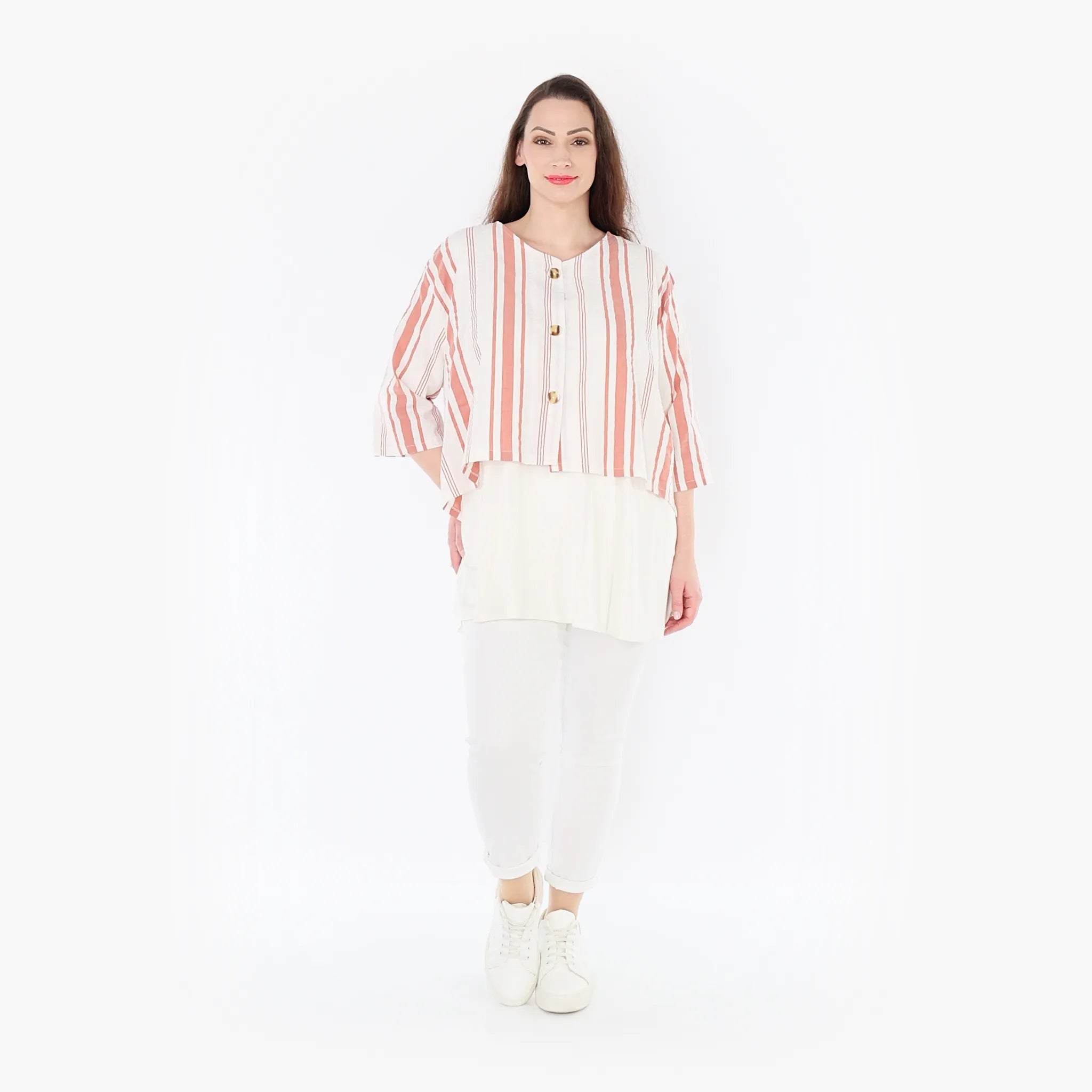 AKH Fashion Jacke 130 Beauty, Weiß/Apricot