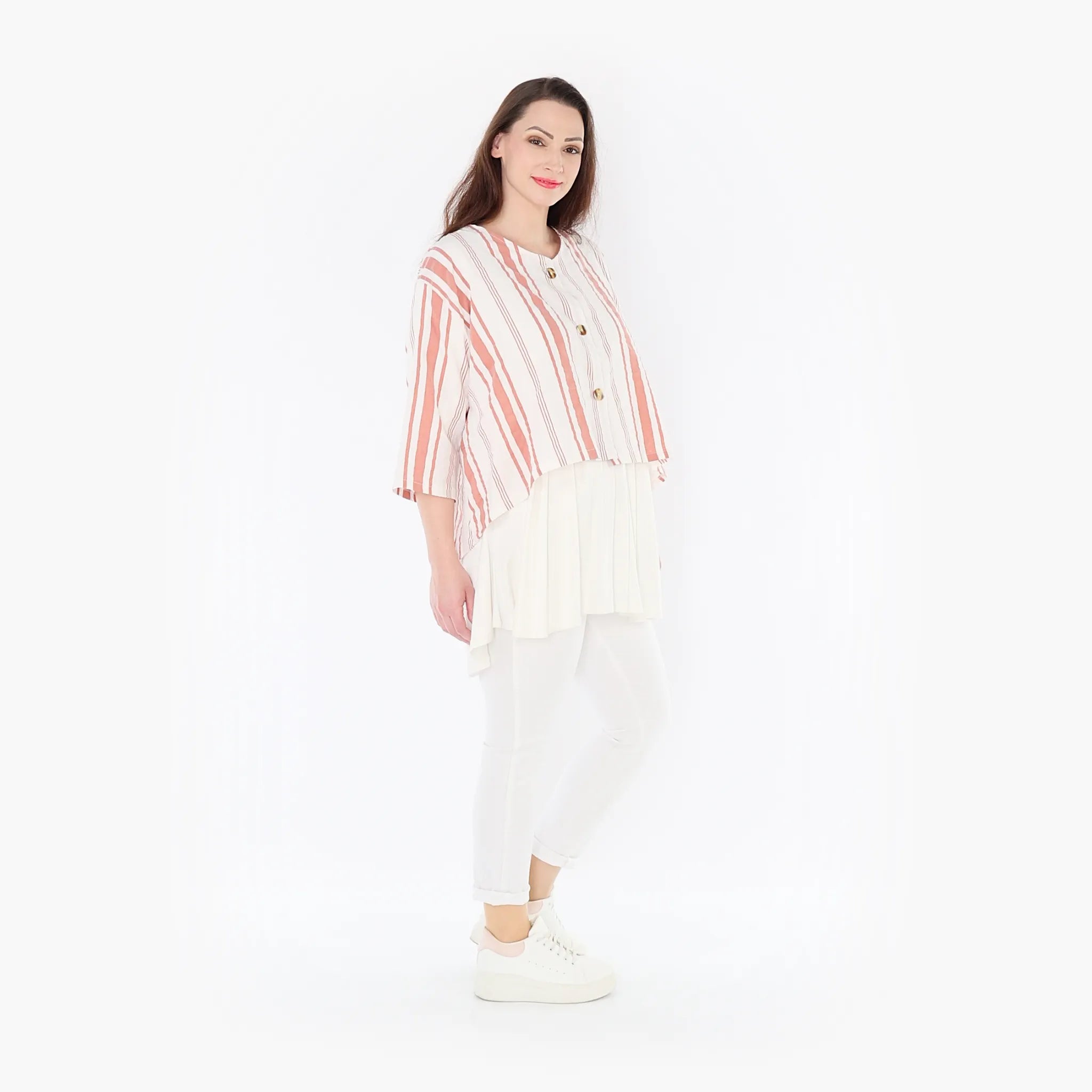 AKH Fashion Jacke 130 Beauty, Weiß/Apricot