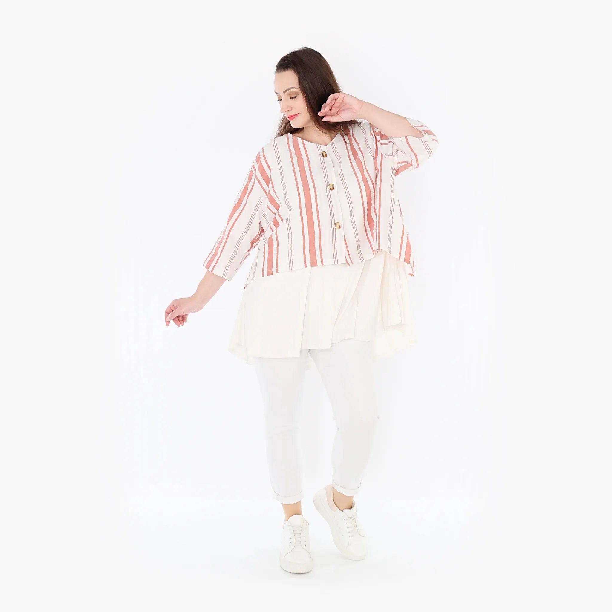 AKH Fashion Jacke 130 Beauty, Weiß/Apricot