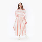 AKH 1926 Dress, White-Apricot