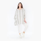 AKH 593 Big Shirt, Weiß-Kiwi