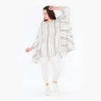AKH 593 Big Shirt, Weiß-Kiwi