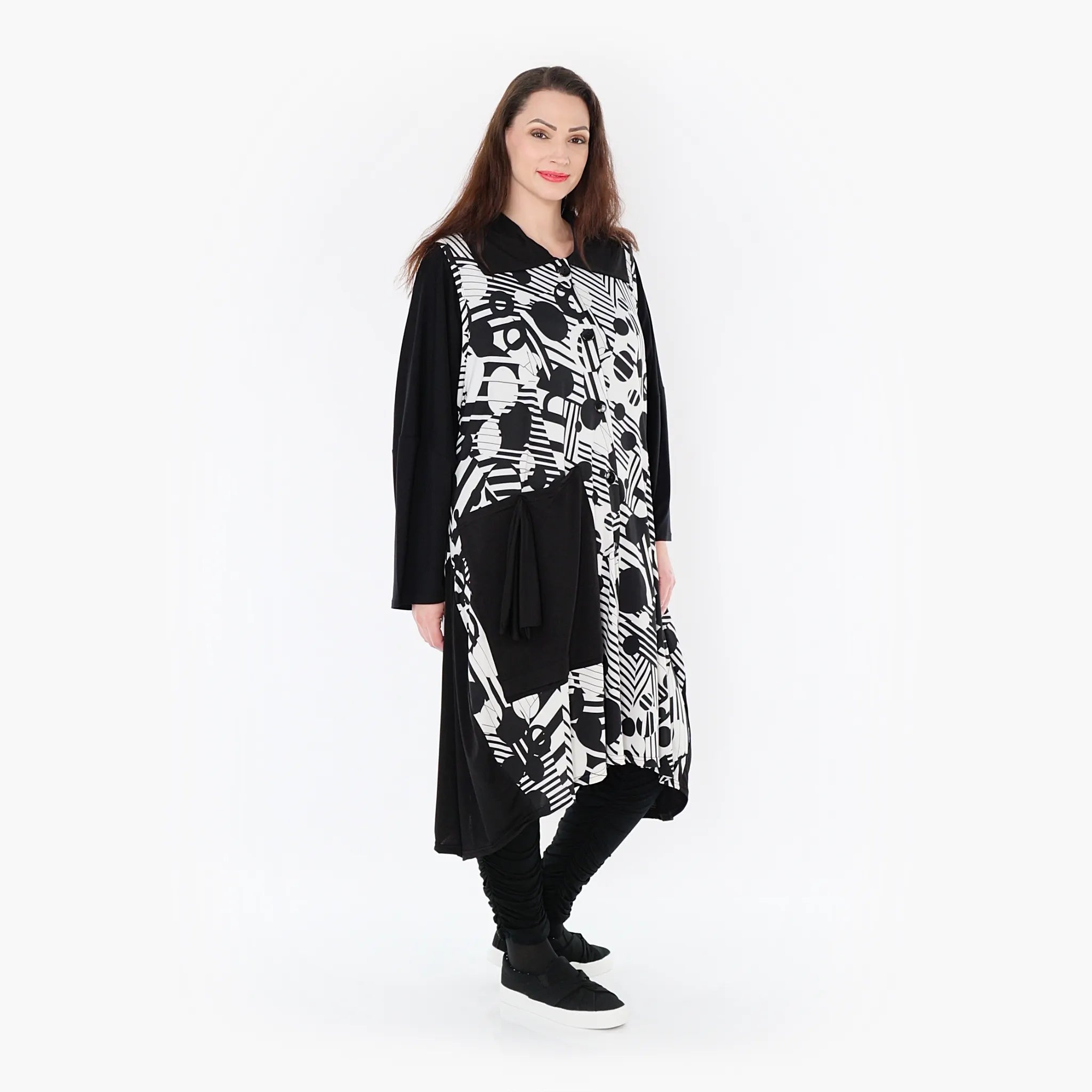 Gilet AKH 6844, noir et blanc