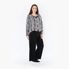 AKH Fashion Jacke 6073 Sakura, Schwarz/Weiß