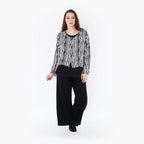 AKH Fashion Jacke 6073 Sakura, Schwarz/Weiß