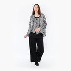 AKH Fashion Jacke 6073 Sakura, Schwarz/Weiß