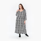 AKH Fashion Kleid 6677 Sakura, Schwarz/Weiß