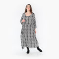AKH Fashion Kleid 6677 Sakura, Schwarz/Weiß