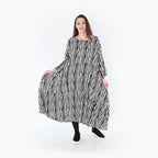 AKH Fashion Kleid 6712 Sakura, Schwarz/Weiß