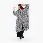 AKH Fashion Mantel 6724 Sakura, Schwarz/Weiß