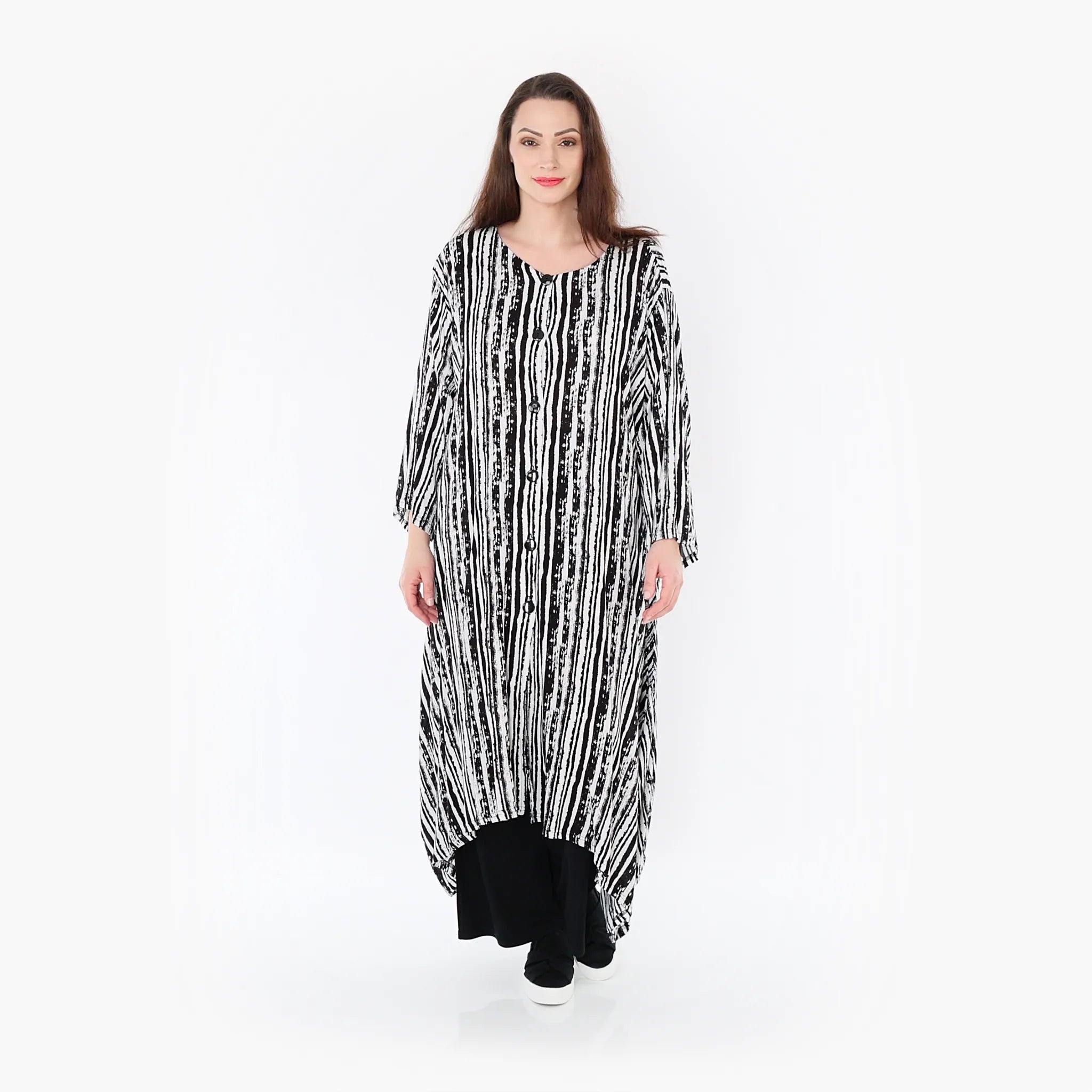 AKH Fashion Mantel 6724 Sakura, Schwarz/Weiß