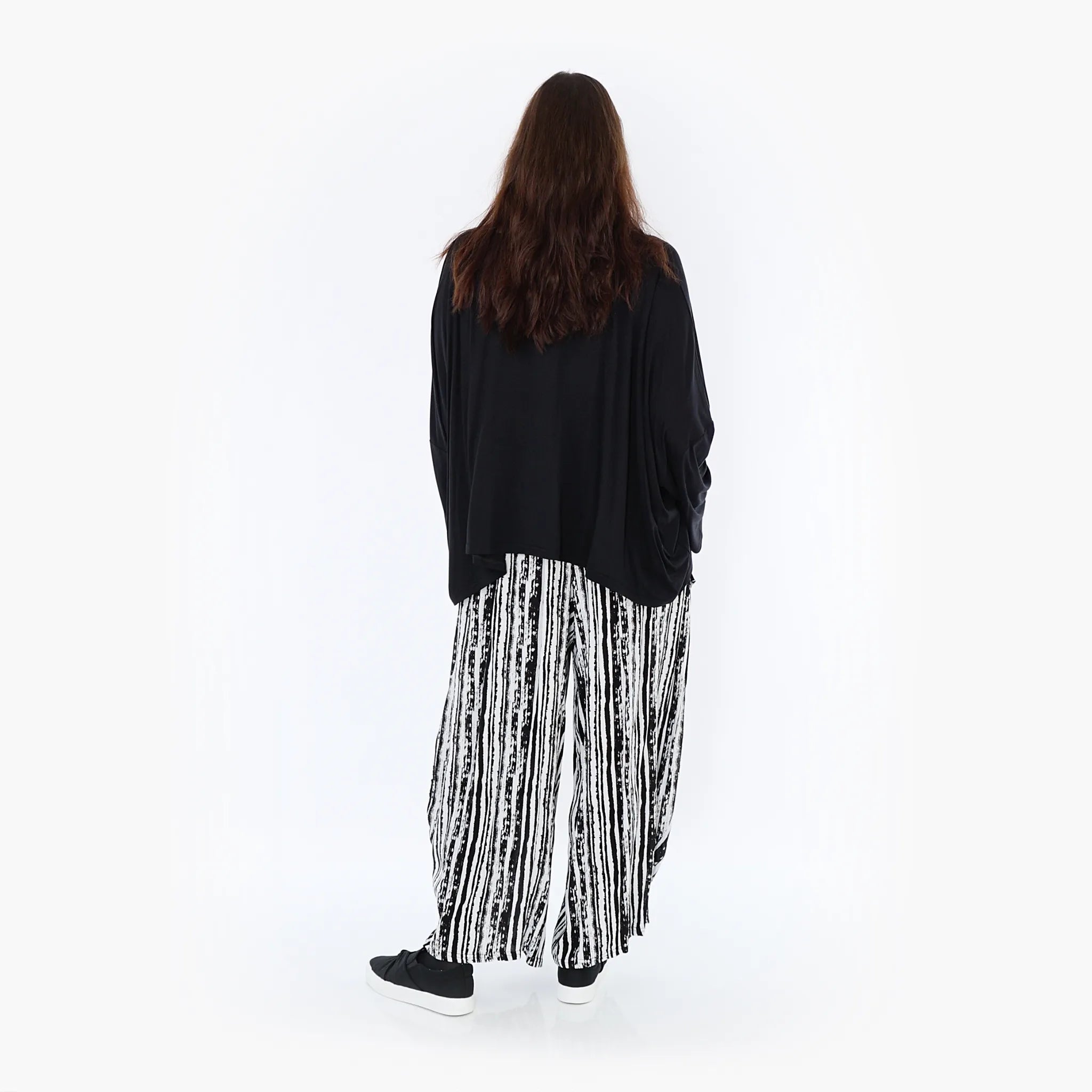 Pantalon AKH 8069, noir et blanc