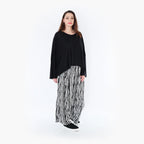 Pantalon AKH 8069, noir et blanc