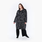 AKH 6693 Coat, Black and White