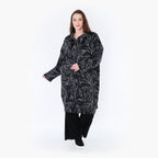 AKH 6693 Coat, Black and White