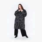 AKH 6693 Coat, Black and White