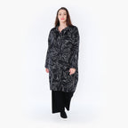 AKH 6693 Coat, Black and White