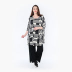 AKH Fashion Shirt 592 Susan, Schwarz/Ecru