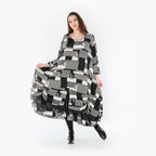 AKH Fashion Kleid 6959 Susan, Schwarz/Ecru
