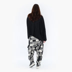 AKH 6992 Trousers, Black-Ecru