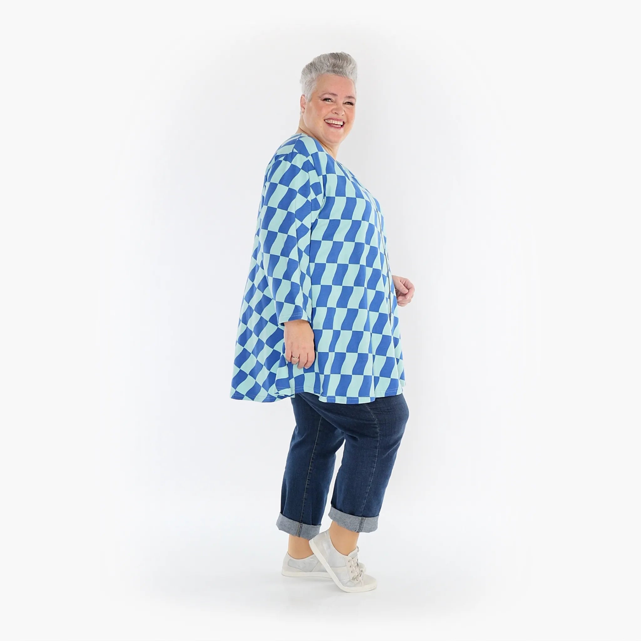 AKH Fashion Jacke 1892J Anita, Türkis/Blau