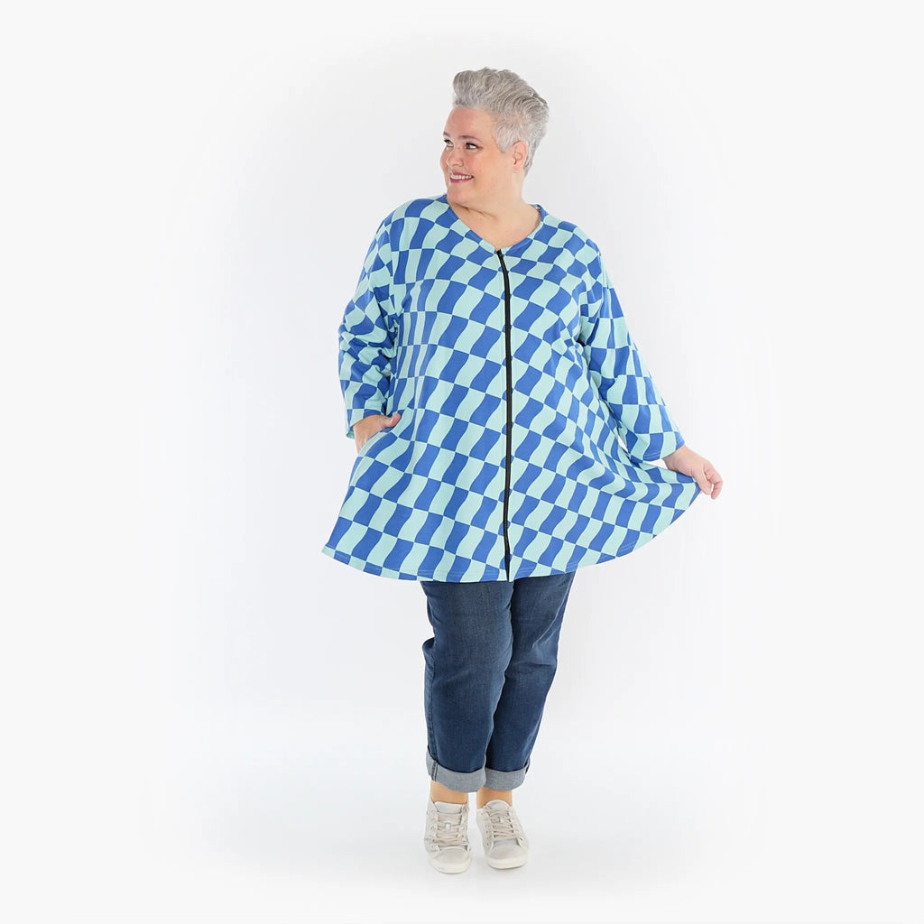 AKH Fashion Jacke 1892J Anita, Türkis/Blau