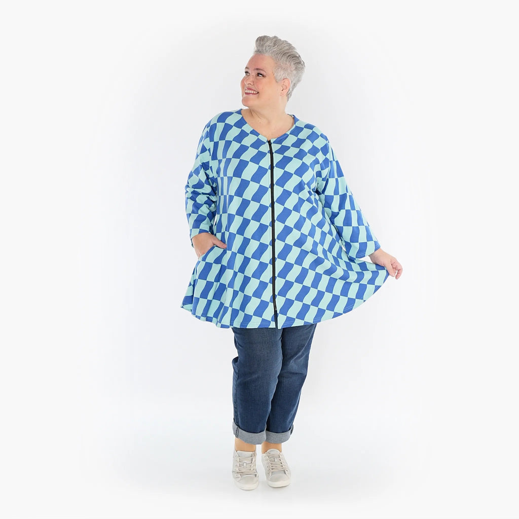 AKH Fashion Jacke 1892J Anita, Türkis/Blau