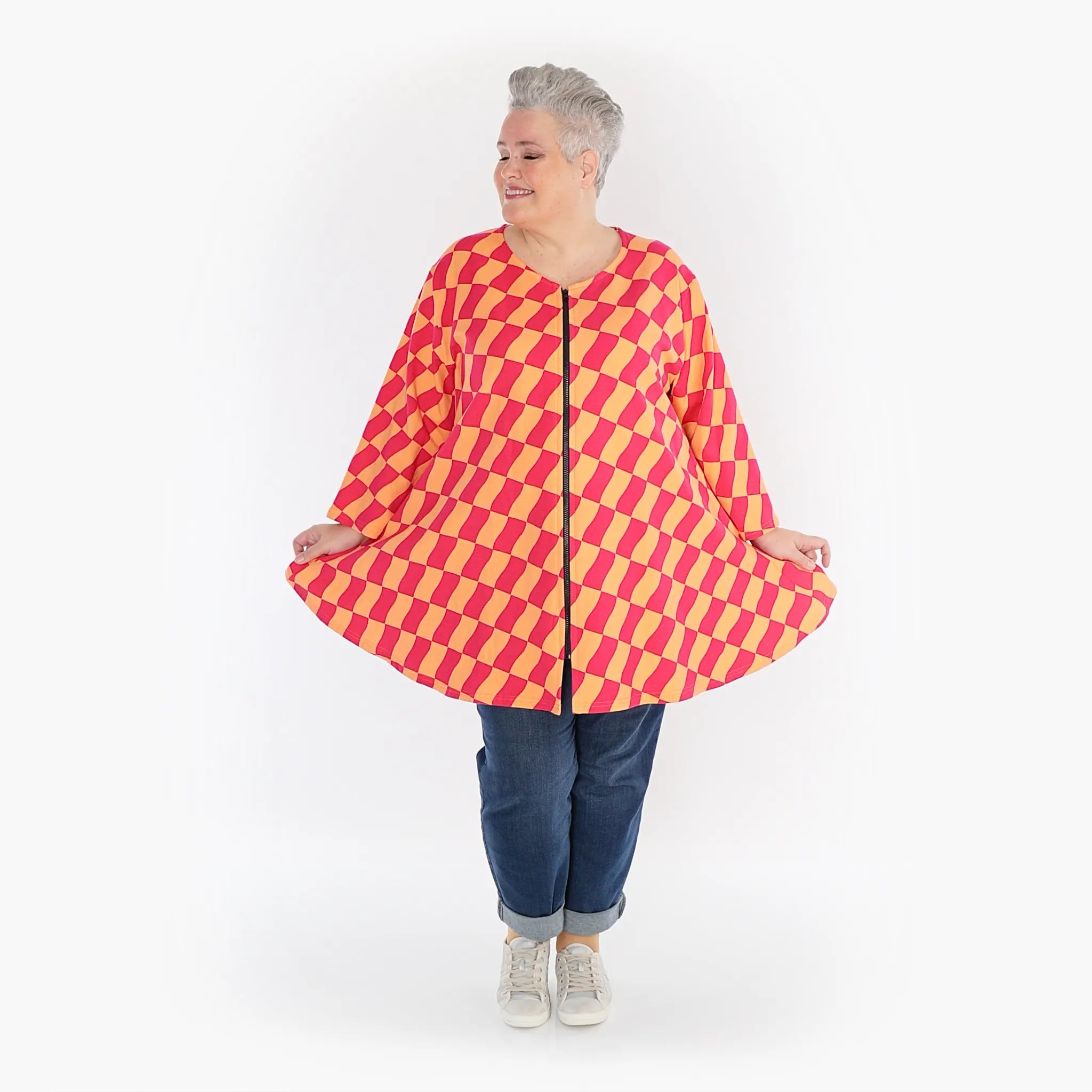 AKH Fashion Jacke 1892J Anita, Koralle/Fuchsia
