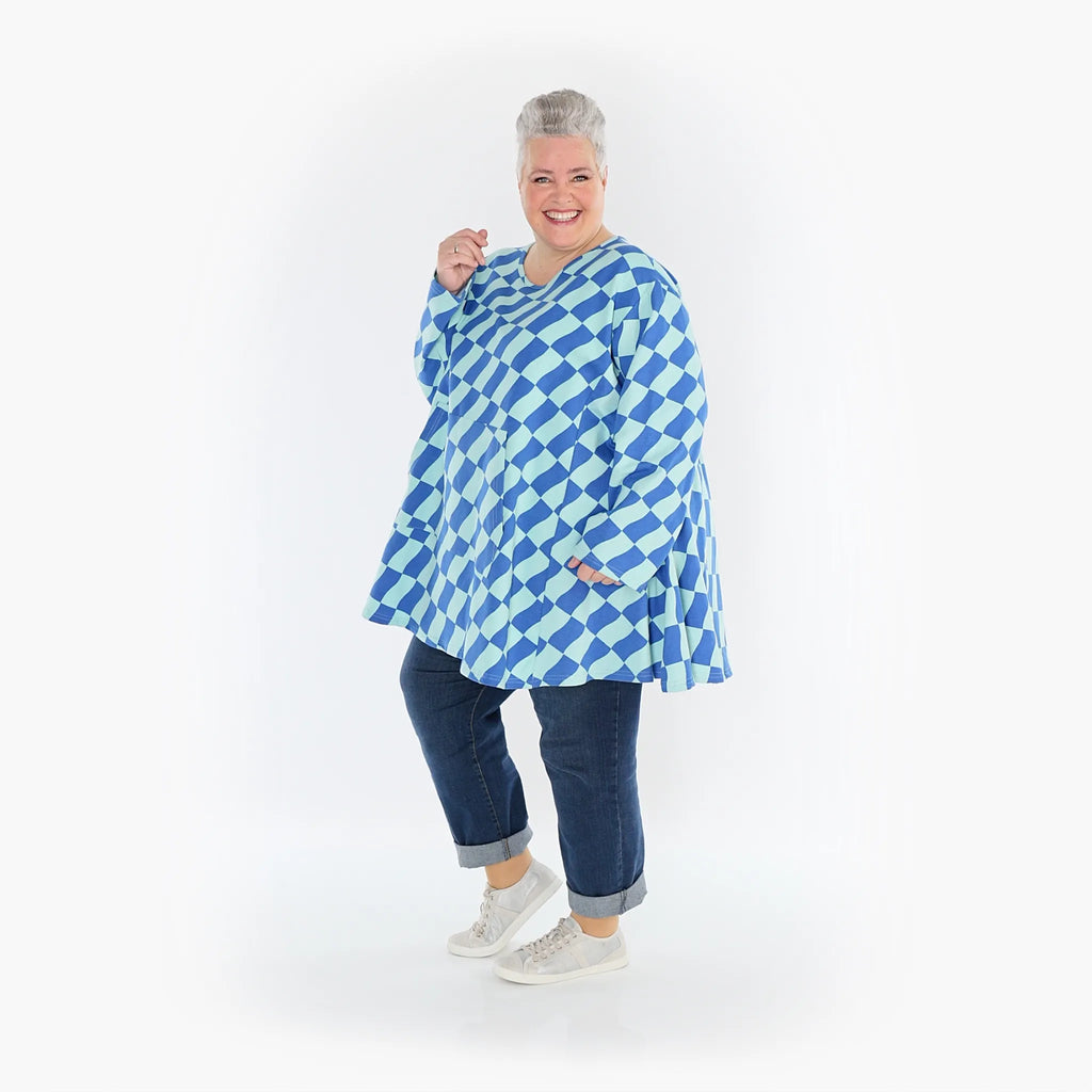 AKH Fashion Shirt 6708 Anita, Türkis/Blau