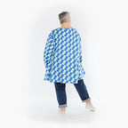 AKH Fashion Shirt 6708 Anita, Türkis/Blau