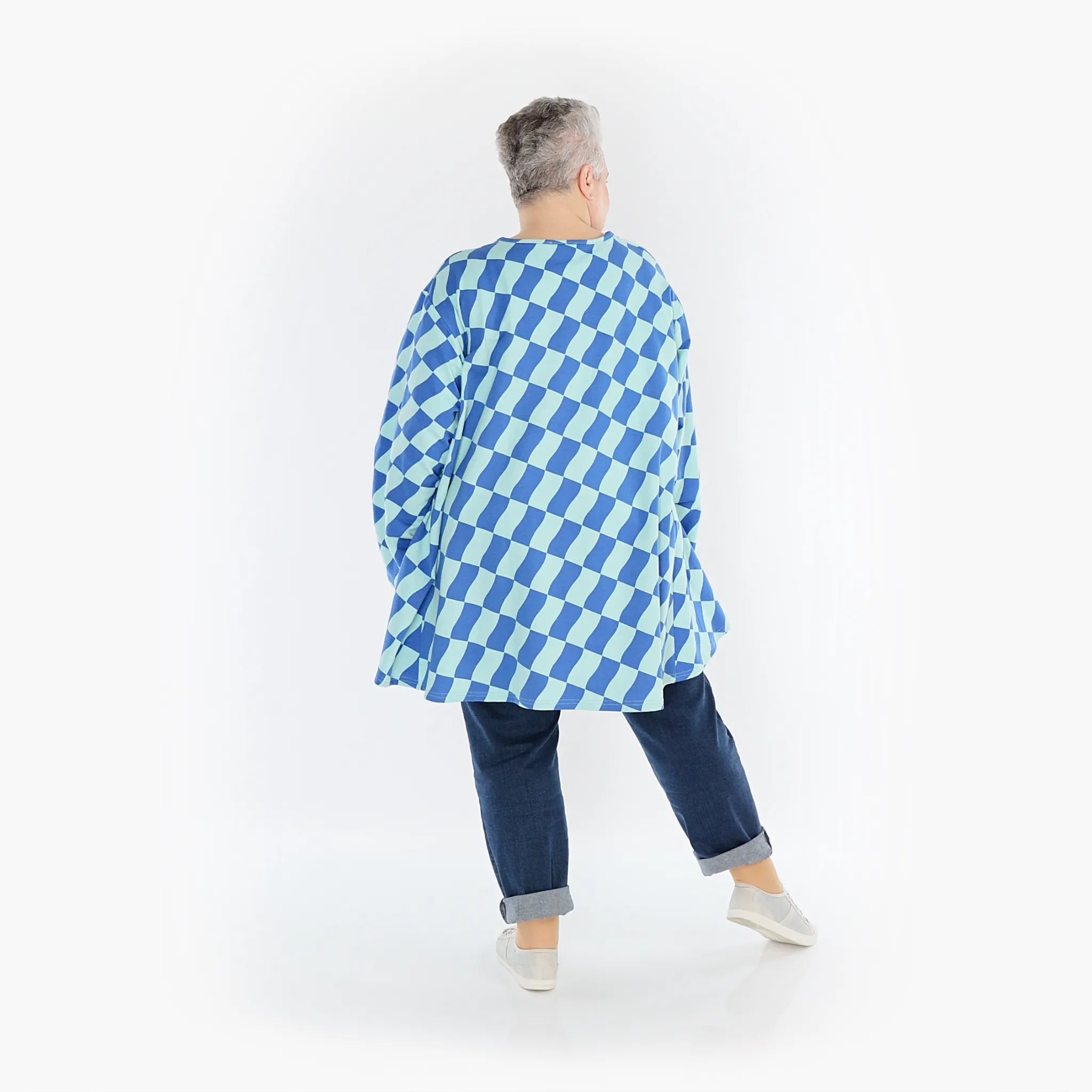 AKH Fashion Shirt 6708 Anita, Türkis/Blau